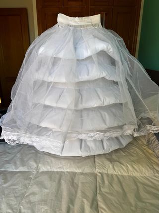 Cancán de fallera blanco