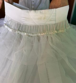Cancán de fallera blanco