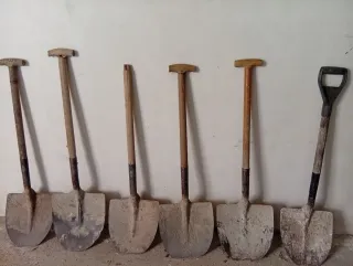 Lote de 6 palas de jardín