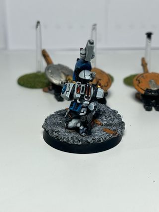 Warhammer 40,000 Tau Sniper Drone Team. Ojo fuego