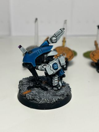 Warhammer 40,000 Tau Sniper Drone Team. Ojo fuego