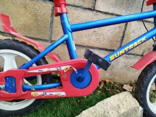 Bici infantil azul y roja