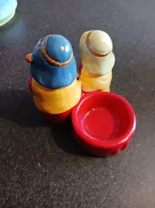 Porta candela presepe ceramica