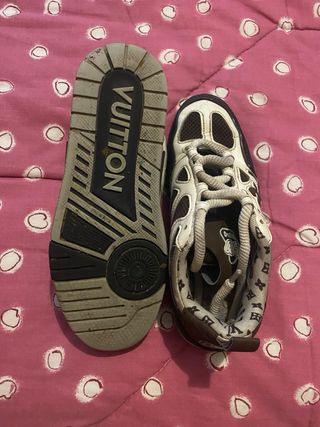 Louis Vuitton Bambas Marrón y Blanco