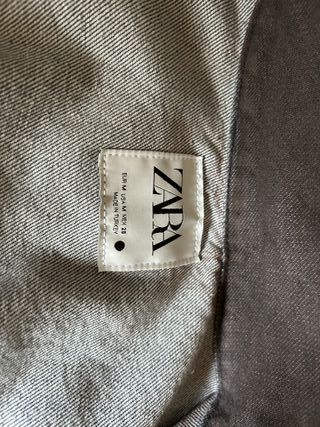 Chaqueta vaquera Zara marrón encerada