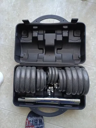 Juego Mancuernas 30kg Maniboom Maletín