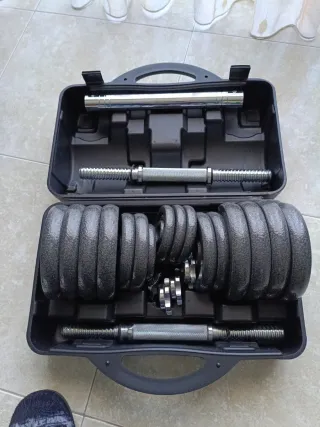 Juego Mancuernas 30kg Maniboom Maletín