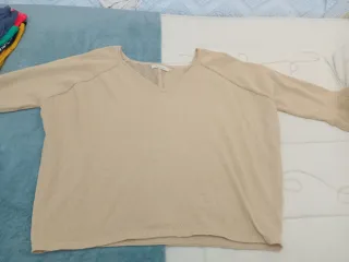 Chaleco beige talla única