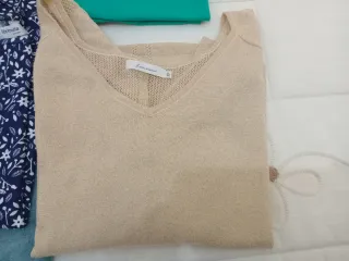 Chaleco beige talla única