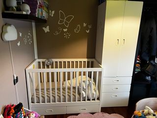 Lettino 60x120cm Ikea con materasso in memory foam