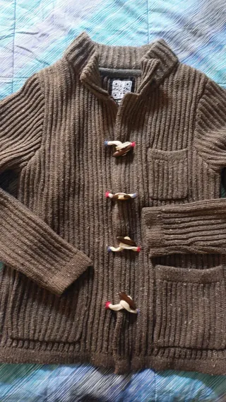 Giacca lana/cachemire con alamari