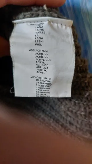 Giacca lana/cachemire con alamari