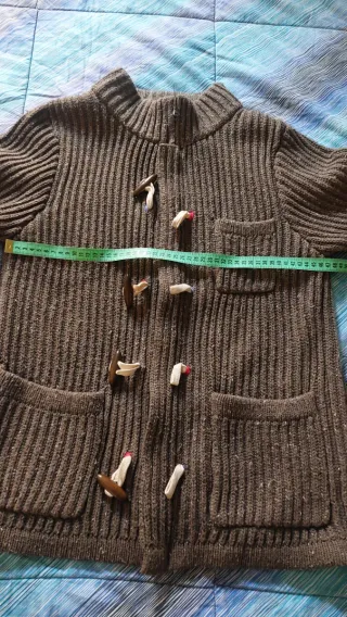 Giacca lana/cachemire con alamari