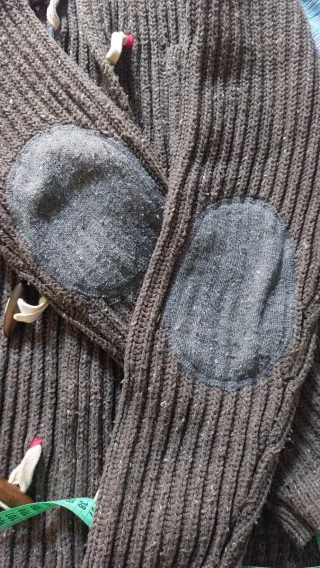 Giacca lana/cachemire con alamari