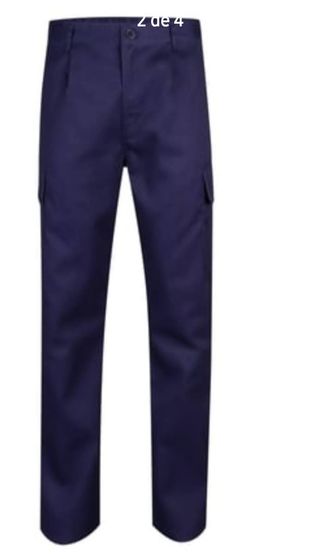 Pantalón stretch de trabajo azul marino multibolsi