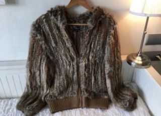 Chaqueta de pelo natural de conejo