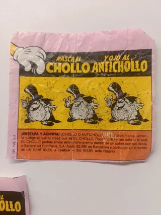 Cromos Chicle Chollo Antichollo (Lote)