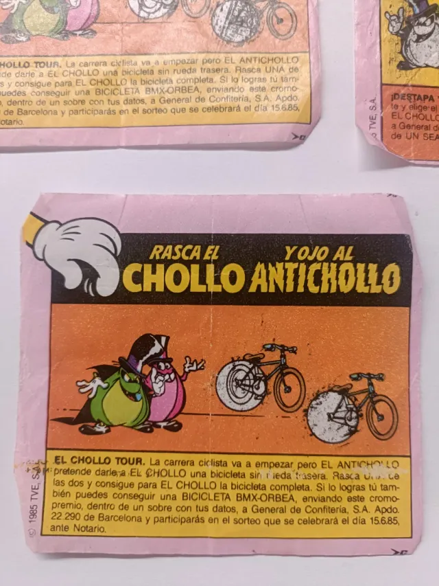 Cromos Chicle Chollo Antichollo (Lote)