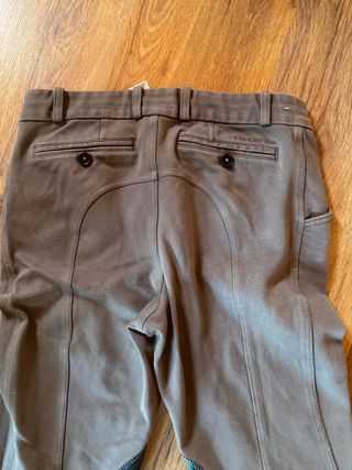 Pantalón Hípica Hombre Talla S Marrón