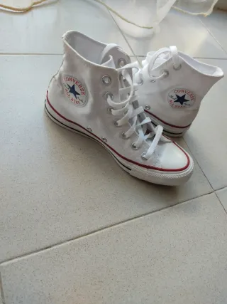 Converse Blancas Caña Alta