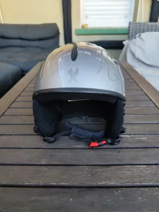 Casco de Nieve Infantil Gris  Plateado