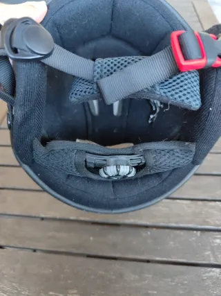 Casco de Nieve Infantil Gris  Plateado