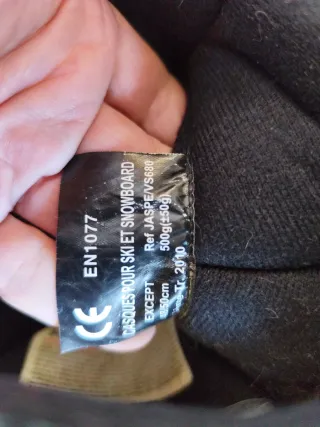 Casco de Nieve Infantil Gris  Plateado