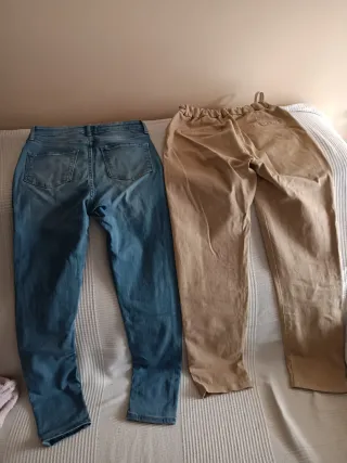 Pantalones niña Talla 10 y 12. Ajustables.