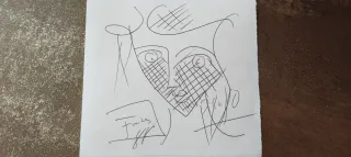 Óleo Alegoría a Picasso de Fuentes