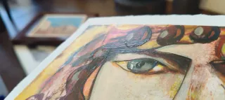 Óleo Alegoría a Picasso de Fuentes