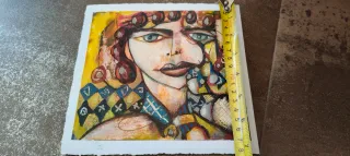 Óleo Alegoría a Picasso de Fuentes