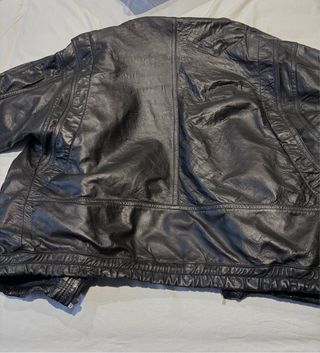 Chaqueta Vintage Piel Negra