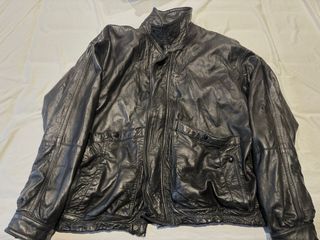 Chaqueta Vintage Piel Negra