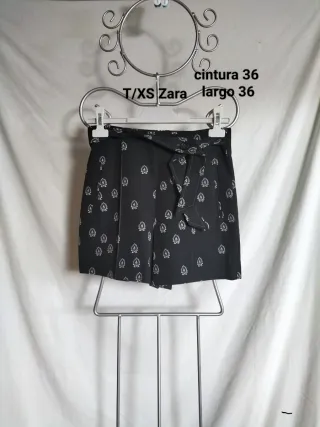 Shorts Zara T/XS Cintura 36 Largo 36