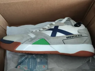 Zapatillas Munich Beige y Azul Adjunto factura