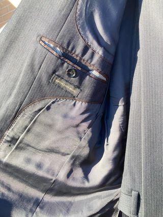 Traje Massimo Dutti Lana Virgen Gris