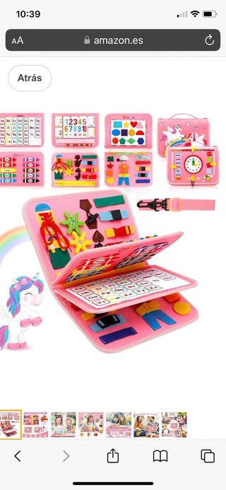 Maletín sensorial unicornio 1-3 años