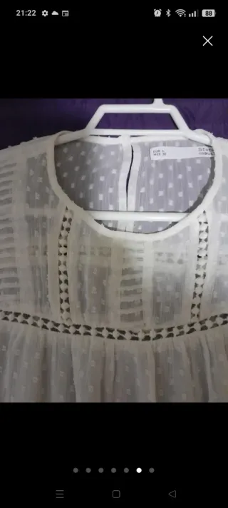 Blusa blanca Sfera, a estrenar