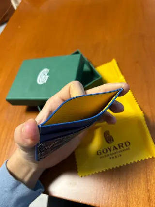 Portacarte Goyard Blu/Nero