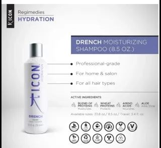 Champú y Mascarilla ICON Drench Hydration