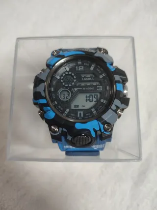 Reloj Deportivo Militar LASIKA Camuflaje Azul