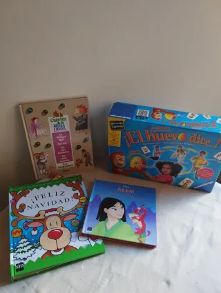 Juego El Huevo Dice Ravensburger Y lote de libros