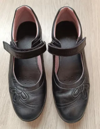 Zapatos Escolares Geox Niña Negros