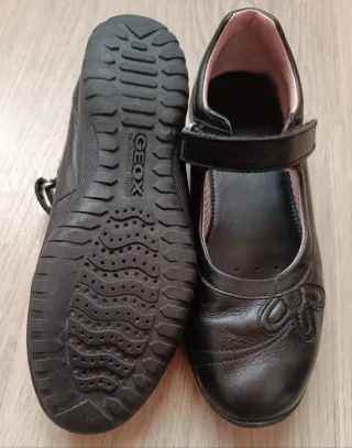 Zapatos Escolares Geox Niña Negros
