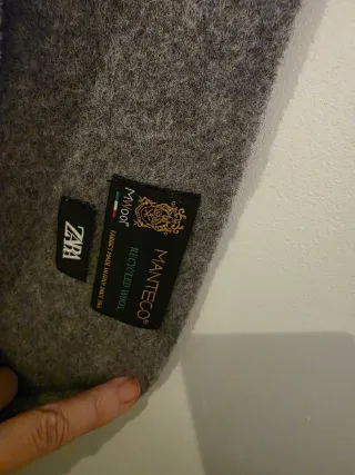 Bolso de Hombro Zara Gris