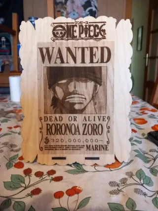 Cuadro Wanted Roronoa Zoro One Piece