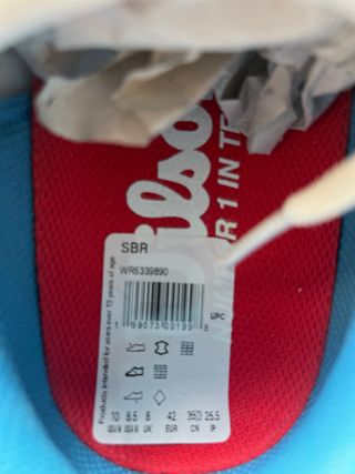 Nuove Scarpe Sportive Wilson SBR Bianche e Blu