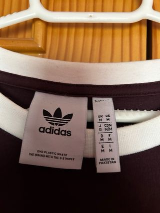 Camiseta Adidas manga larga burdeos Talla M