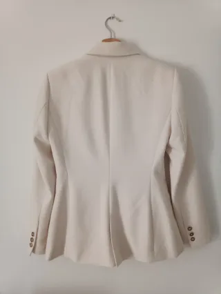 Blazer Zara Mujer Talla S Blanco