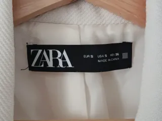 Blazer Zara Mujer Talla S Blanco